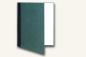 Preview: Green music folder, black linen spine, foldable, robust, solid, best quality, high-quality, handmade in Germany, individual, variable, large